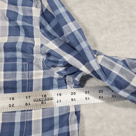 Lauren Ralph Lauren Shirt Womens Large Blue Plaid Regular Fit Casual Button Down - Picture 3 of 8